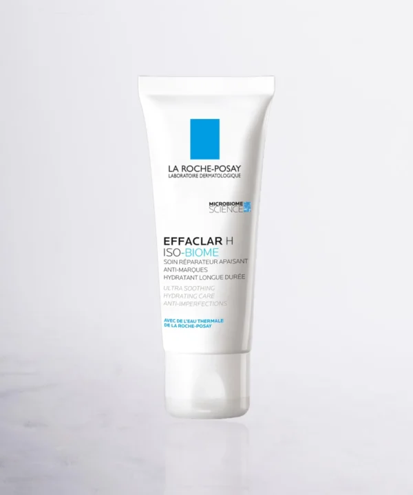 Crème hydratante La Roche-Posay Effaclar H 40 ml, réhydrate intensément les peaux grasses fragilisées par les traitements, disponible en parapharmacie à Kénitra et parapharmacie en ligne.