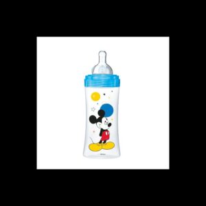 DODIE BIBERON INITIATION+ 330ML MICKEY BLEU +6 M TET RONDE 3 VIT D3