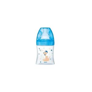 DODIE BIBERON SENSATION+ 150ML BLEU OURSON 0-6 M TETINE PLATE D1