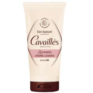 Crème mains légère Rogé Cavaillès 50 ml, hydrate et protège les mains sans effet gras, idéale pour peaux sensibles, disponible en parapharmacie à Kénitra et parapharmacie en ligne.