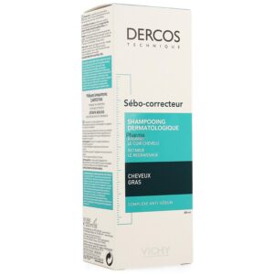 Vichy Dercos Shampoing Traitant Sébo-Correcteur Cheveux Gras | 200ml