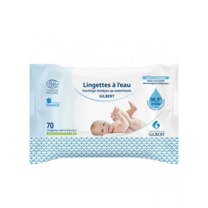 GILBERT LINGETTES A L'EAU BIODEGRABLES 70 PCS