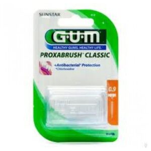 GUM RECHARGE BROSSETTES ULTRA FINES PAR 8 UNITES 0.9MM REF 412