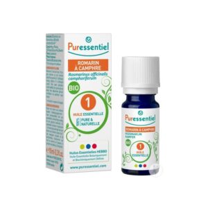 PURESSENTIEL HUILE ESSENTIELLE ROMARIN A CAMPHRE BIO 10 ML
