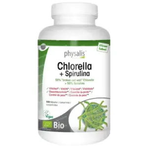 Physalis Chlorella + Spirulina Bio 500 comprimés – Complément alimentaire detox naturel – Parapharmacie Kénitra Maroc