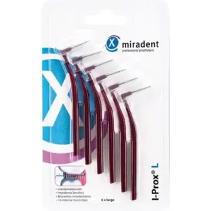 Miradent I-Prox L brossette interdentaire verte, accessoire pour nettoyage précis entre les dents, disponible en parapharmacie Kénitra
