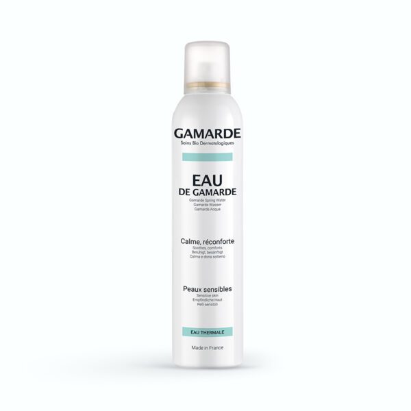 Gamarde Eau de Gamarde 250 ml, eau thermale apaisante et rafraîchissante pour peaux sensibles, disponible au Maroc à Kénitra