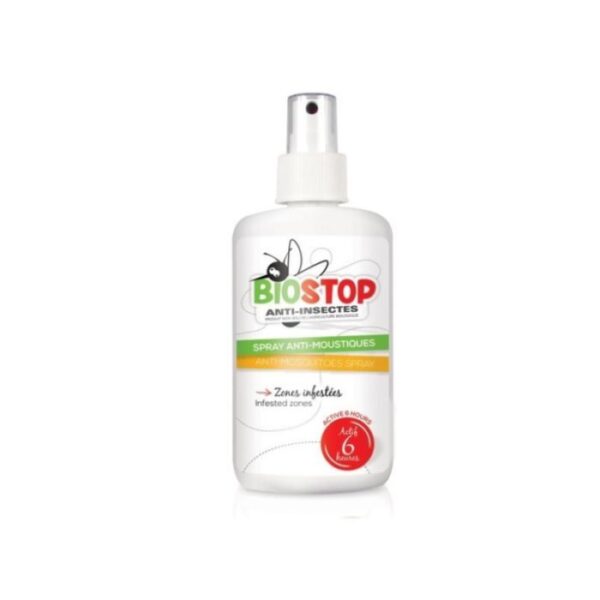 Biostop Anti-insectes spray anti-moustiques 100 ml, protection efficace contre les moustiques, formule légère, disponible à Kénitra