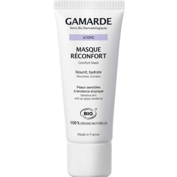 Gamarde Masque Réconfort 40 g, soin apaisant et nourrissant pour peaux sensibles et sèches, disponible au Maroc à Kénitra