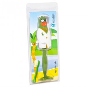 Miradent Kid's Brush BAD enfants vert perroquet, brosse à dents ludique pour enfants, nettoyage doux et efficace, disponible à Kénitra