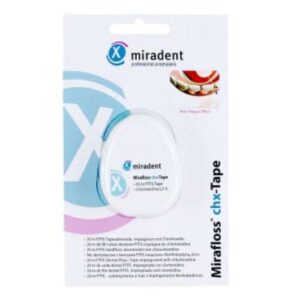 Miradent Mirafloss Implant fil dentaire , idéal pour soins autour des implants, nettoyage précis, disponible à Kénitra