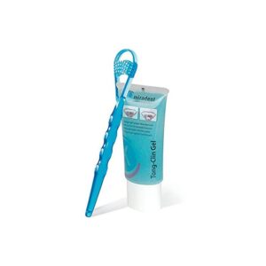 Miradent Tong Clin Set, gel buccal avec gratte-langue pour hygiène complète et fraîcheur, disponible en parapharmacie à Kénitra