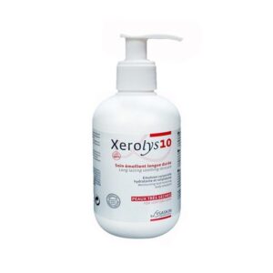 LCA-Pharma Xerolys 10 soin émollient longue durée 200 ml, hydrate intensément les peaux sèches, confort durable, disponible à Kénitra Maroc