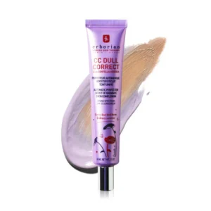 CC crème Erborian Dull Correct à la Centella Asiatica, booster d’éclat pour les teints ternes avec protection SPF25, illumine, corrige et unifie, disponible en parapharmacie à Kénitra et parapharmacie en ligne.