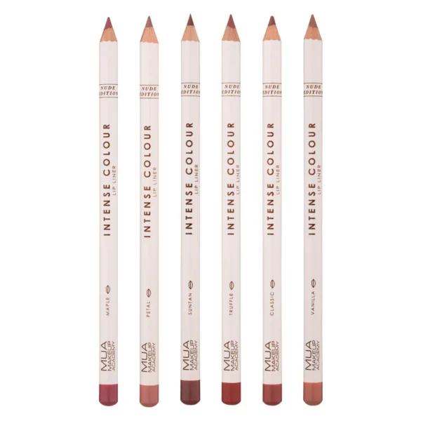 Crayon contour des lèvres MUA Intense Colour Nude Edition, teinte naturelle pour un maquillage précis et longue tenue, disponible en parapharmacie à Kénitra et parapharmacie en ligne.