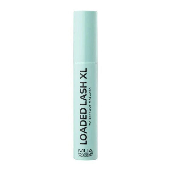 Mascara waterproof MUA Loaded Lash XL en noir, volume XXL et tenue longue durée pour un regard intense, disponible en parapharmacie à Kénitra et parapharmacie en ligne.