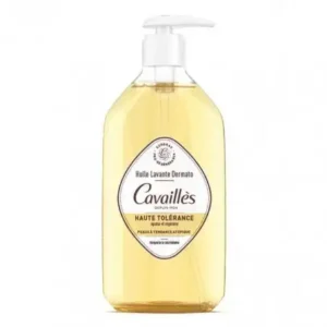 Huile lavante Rogé Cavaillès ultra haute tolérance 500 ml, nettoyant doux pour peaux sensibles et fragiles, hydrate et protège, disponible en parapharmacie à Kénitra et parapharmacie en ligne.