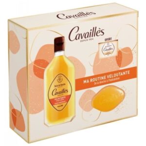 Routine veloutante Rogé Cavaillès, ensemble de soins doux et hydratants pour peau sèche et sensible, disponible en parapharmacie à Kénitra et parapharmacie en ligne.