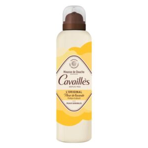 Mousse de douche Rogé Cavaillès Original Fleur de Lavande 200 ml, nettoyant doux avec parfum relaxant de lavande, hydratant pour peau sensible, disponible en parapharmacie à Kénitra et parapharmacie en ligne.