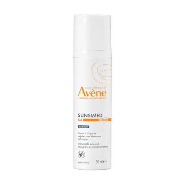 Crème Avène Sunsimed KA Blue Light 80 ml, protection solaire contre la lumière bleue et les rayons UV, adaptée aux peaux sensibles, disponible en parapharmacie à Kénitra et parapharmacie en ligne.
