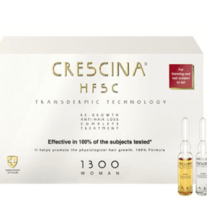 Traitement Crescina HFSC 1300 Femmes, solution complète anti-chute de cheveux, disponible en parapharmacie Kénitra et parapharmacie en ligne.