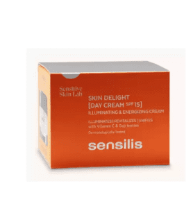 Crème jour vitamine C Sensilis Skin Delight SPF 15 50 ml – soin hydratant et protecteur, disponible en parapharmacie à Kénitra