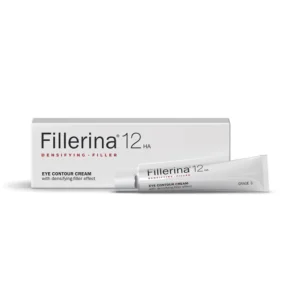 Crème contour des yeux Fillerina 12 HA Grade 3 – soin anti-âge et hydratant 15 ml, disponible en parapharmacie Kénitra et parapharmacie en ligne.