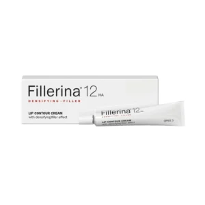 Crème contour des lèvres Fillerina 12 HA Grade 3, soin densifiant et hydratant, disponible en parapharmacie Kénitra et parapharmacie en ligne.