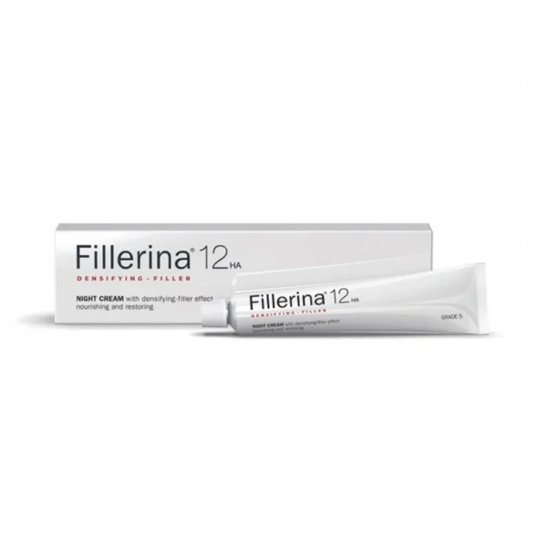 Crème de nuit Fillerina 12 HA Grade 5 – soin anti-âge intensif 50 ml, disponible en parapharmacie Kénitra et parapharmacie en ligne.