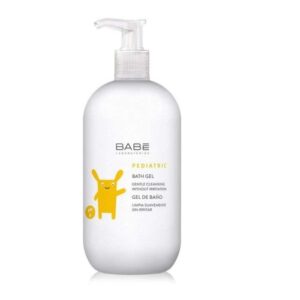Gel douche Babé Pediatric 500 ml – nettoyant doux hypoallergénique pour peau sensible de bébé, disponible en parapharmacie à Kénitra