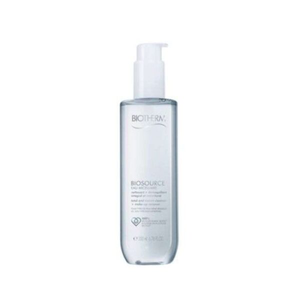 Eau micellaire Biotherm Biosource 200 ml – nettoyant doux visage et yeux, disponible en parapharmacie à Kénitra