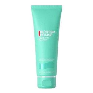 Gel nettoyant visage Biotherm Homme Aquapower 125 ml – purifie, hydrate et rafraîchit, disponible en parapharmacie à Kénitra