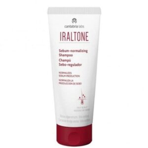 Shampoing normalisant Iraltone Cantabria, régule le sébum et équilibre le cuir chevelu.