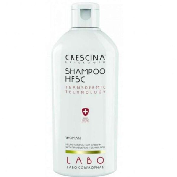 Shampooing Crescina HFSC Femmes 200 ml, traitement anti-chute, disponible en parapharmacie Kénitra et parapharmacie en ligne.