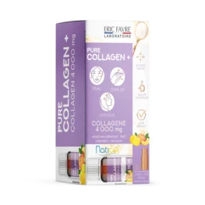 Eric Favre Pure Collagen + Formule Liquide Pêche – Citron (10 unicadoses® de 15ml)