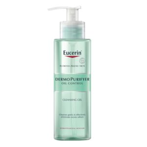 Gel nettoyant visage Eucerin Dermopure Oil Control 200 ml – purifie et régule le sébum, disponible en parapharmacie à Kénitra