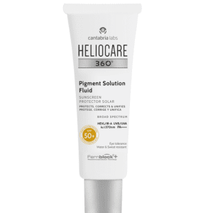 Fluide solaire anti-taches Heliocare 360° SPF50+ – protection UVA/UVB, teint unifié, parapharmacie à Kénitra