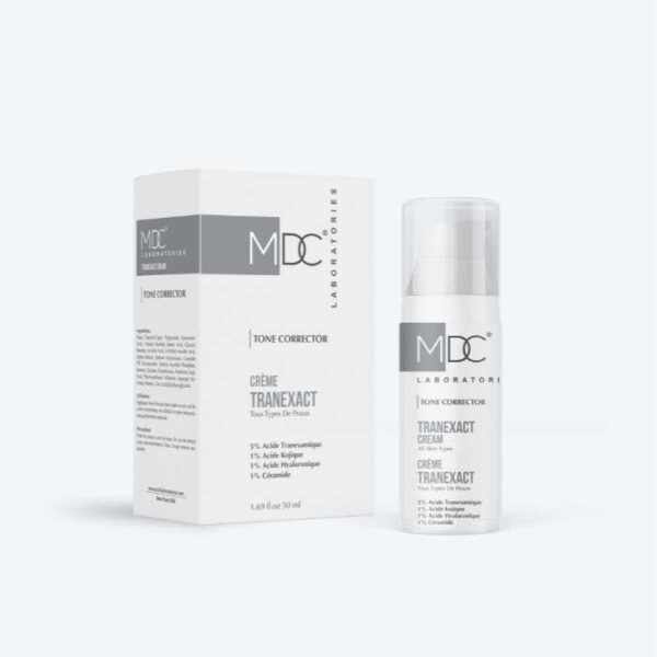 Crème correctrice de teint MDC Tranexact 50 ml – soin unifiant et éclaircissant, disponible en parapharmacie à Kénitra