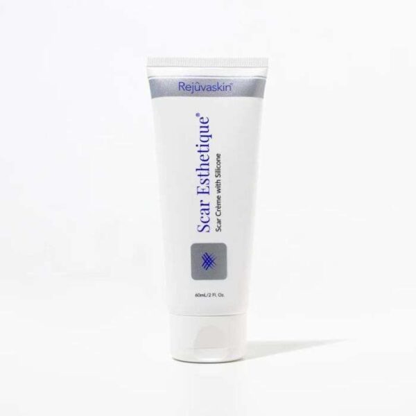 RejuvaSkin Scar Esthétique Scar Crème avec Silicone 60 ml, crème réparatrice pour les cicatrices, favorise l'élasticité et améliore l'apparence des cicatrices.
