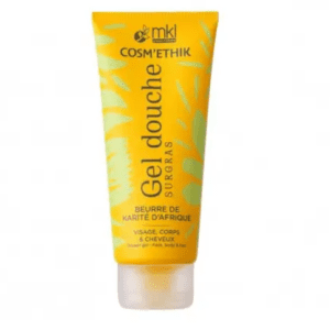 MKL Cosm’éthik Gel Douche Surgras Beurre de Karité d’Afrique 200 ml, nettoyant nourrissant pour peaux sèches et sensibles, enrichi en karité, disponible en parapharmacie à Kénitra et sur notre parapharmacie en ligne
