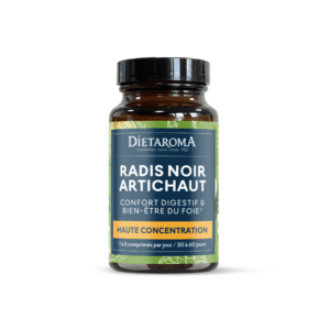 DIETAROMA C.I.P. Radis Noir et Artichaut, complément naturel détoxifiant, 60 comprimés, disponible en parapharmacie à Kénitra et sur notre parapharmacie en ligne