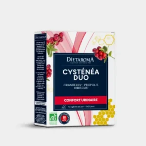 DIETAROMA Cysténea Duo, complément naturel pour le bien-être urinaire, disponible en parapharmacie à Kénitra et sur notre parapharmacie en ligne