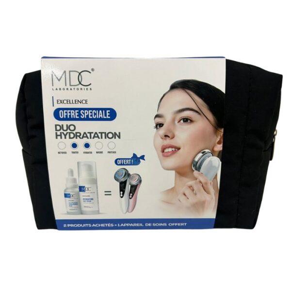 MDC EXCELLENCE Offre Spéciale Duo Hydratation, pack de soins intensifs pour une peau douce et hydratée, disponible en parapharmacie à Kénitra et sur notre parapharmacie en ligne