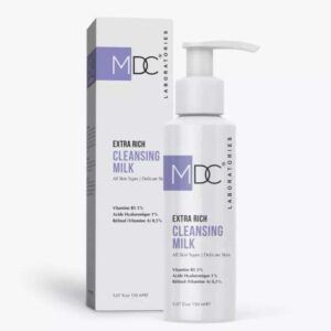 MDC EXTRA RICH Lait Nettoyant 150 ml, soin doux et hydratant pour nettoyer la peau, disponible en parapharmacie à Kénitra et sur notre parapharmacie en ligne