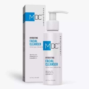 MDC Hydrating Nettoyant Visage 150 ml, soin nettoyant hydratant pour une peau douce et fraîche, disponible en parapharmacie à Kénitra et sur notre parapharmacie en ligne