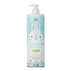 MKL Baby Green Liniment Oléo-Calcaire 900 ml, soin naturel protecteur et apaisant pour la peau sensible des bébés, disponible en parapharmacie à Kénitra et sur notre parapharmacie en ligne