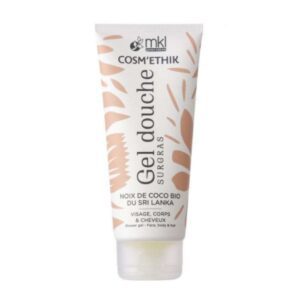 MKL Cosm’éthik Gel Douche Surgras Noix de Coco Bio du Sri Lanka 200 ml, nettoyant doux et nourrissant au parfum exotique de noix de coco biologique, idéal pour les peaux sensibles, disponible en parapharmacie à Kénitra et sur notre parapharmacie en ligne
