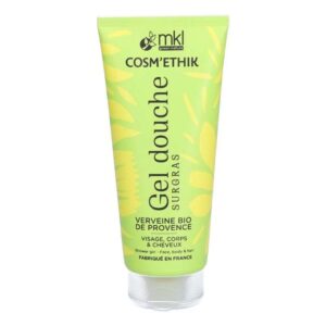 MKL Cosm’éthik Gel Douche Surgras Verveine Bio de Provence 200 ml, nettoyant doux et nourrissant au parfum frais et citronné de verveine biologique, idéal pour les peaux sensibles, disponible en parapharmacie à Kénitra et sur notre parapharmacie en ligne