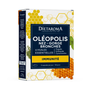 DIETAROMA Oléopolis Nez – Gorge – Bronches, complément naturel en 60 capsules, disponible en parapharmacie à Kénitra et sur notre parapharmacie en ligne