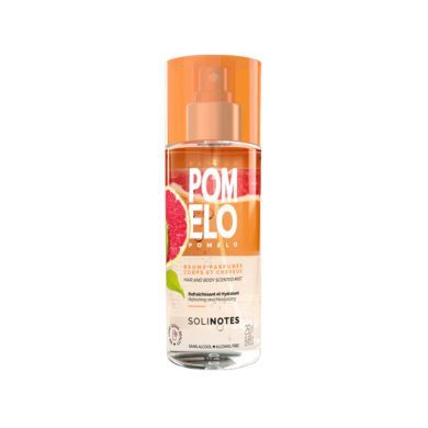 solinotes-solinotes-brume-parfumee-corps-et-cheveux-pomelo-250-ml-parfums Solinotes Brume Parfumée Corps et Cheveux Pomelo 250 ml, parfum frais et fruité au pomelo, pour une sensation énergisante et légère, disponible en parapharmacie à Kénitra et sur notre parapharmacie en ligne